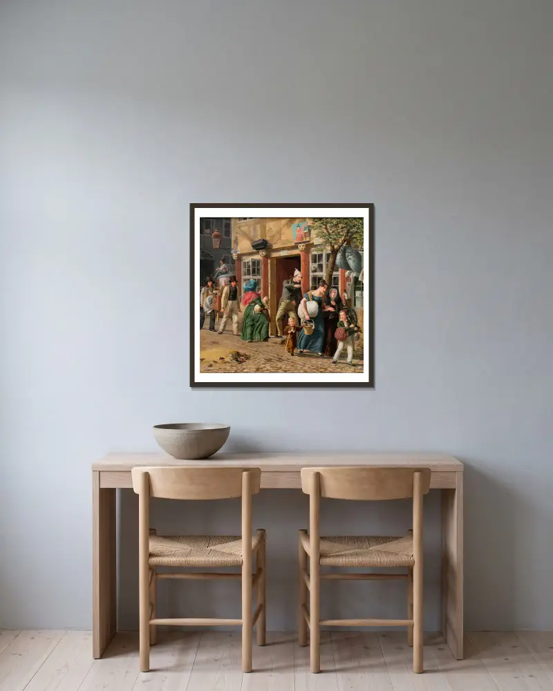 Stěhování, Wilhelm Marstrand v rámu na stěně