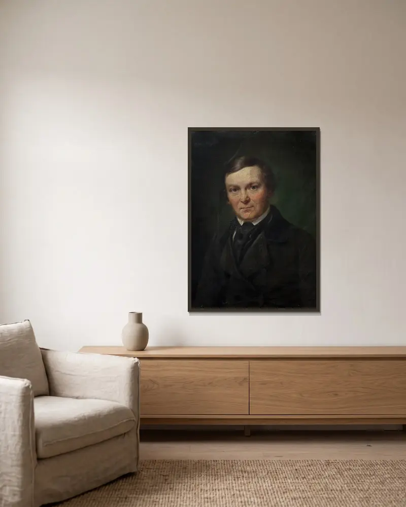 Architekt Gottlieb Bindesbøll, Wilhelm Marstrand v rámu na stěně