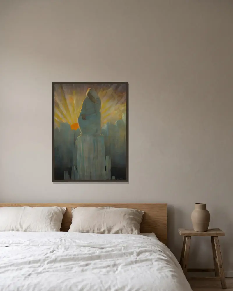 Den tog formen av den största gamla dam han någonsin sett av Jessie Willcox Smith inramad på en vägg