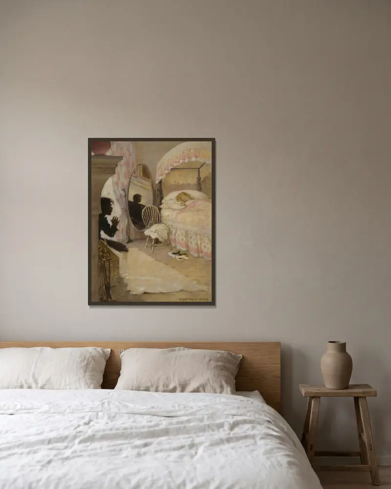 Ne, nemůže být špinavá, Jessie Willcox Smith v rámu na stěně