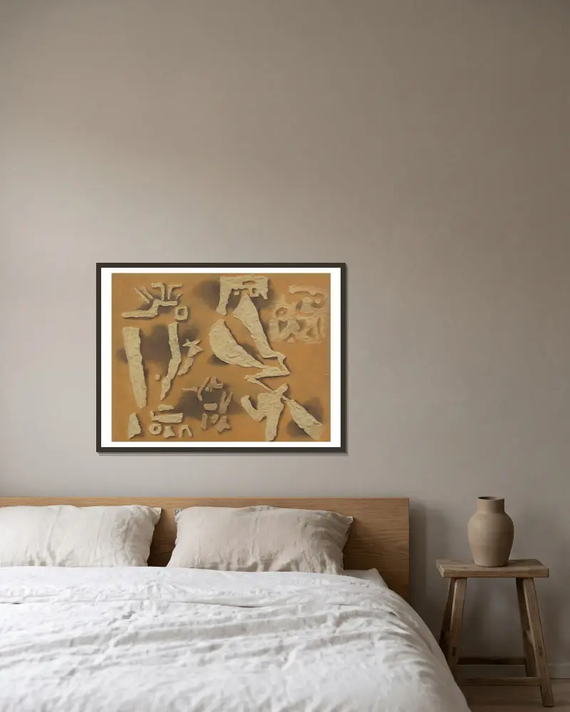 Eteana von Willi Baumeister gerahmt an einer Wand