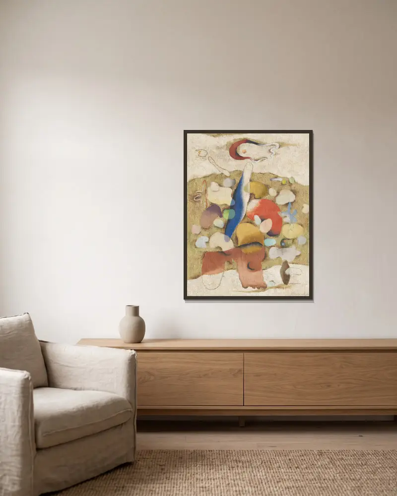 Steingarten, 1939 von Willi Baumeister gerahmt an einer Wand