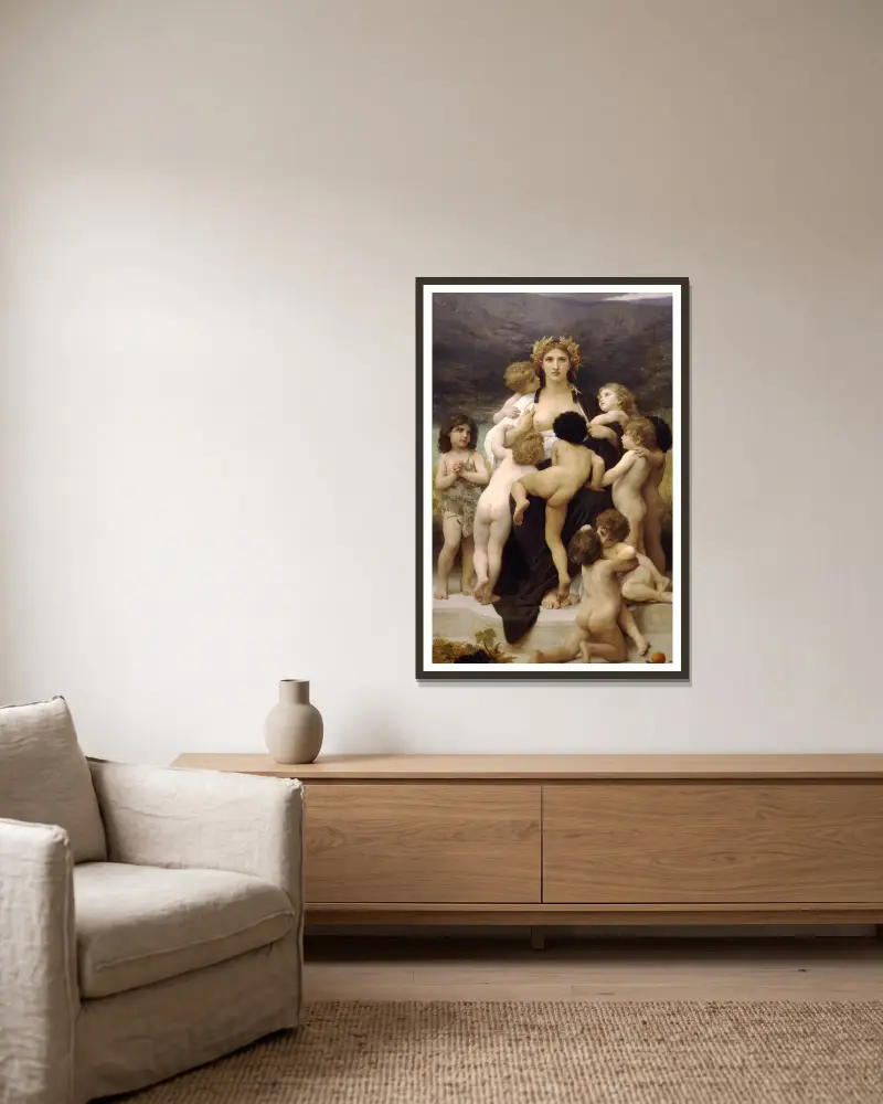 Alma Parens, William Bouguereau w ramie na ścianie