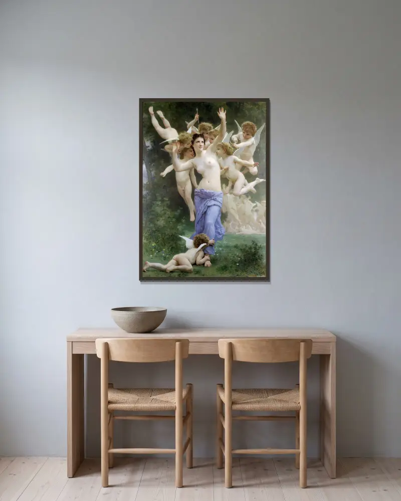 The Invasion av William Bouguereau inramad på en vägg