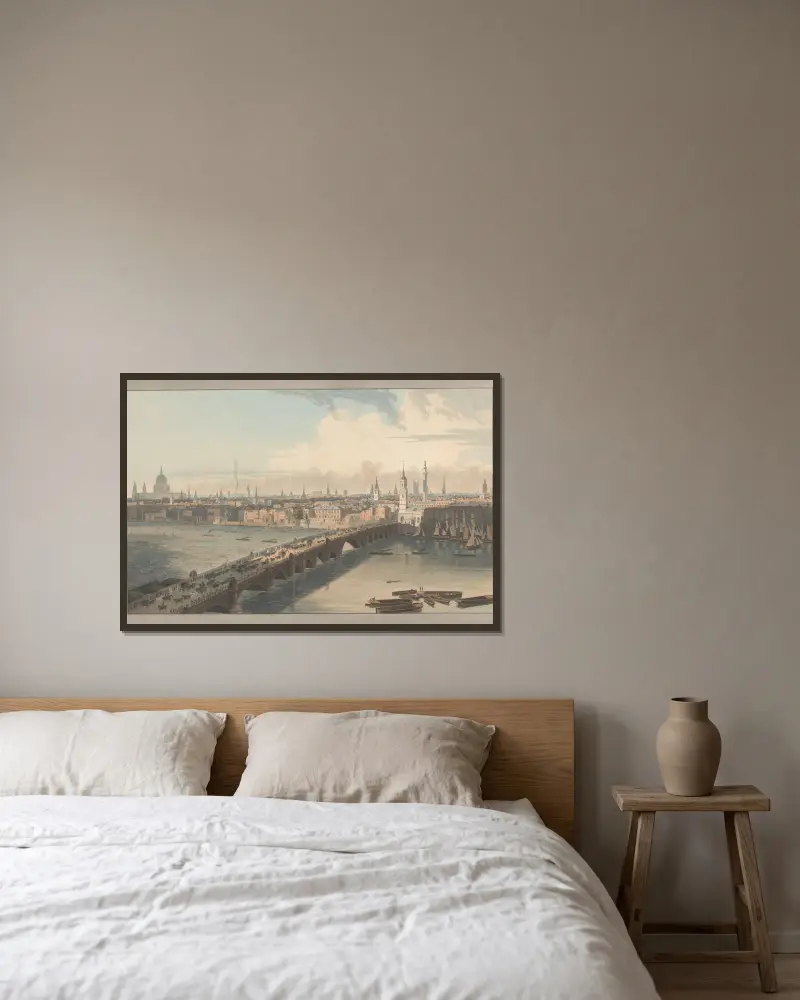 London Bridge, William Daniell w ramie na ścianie