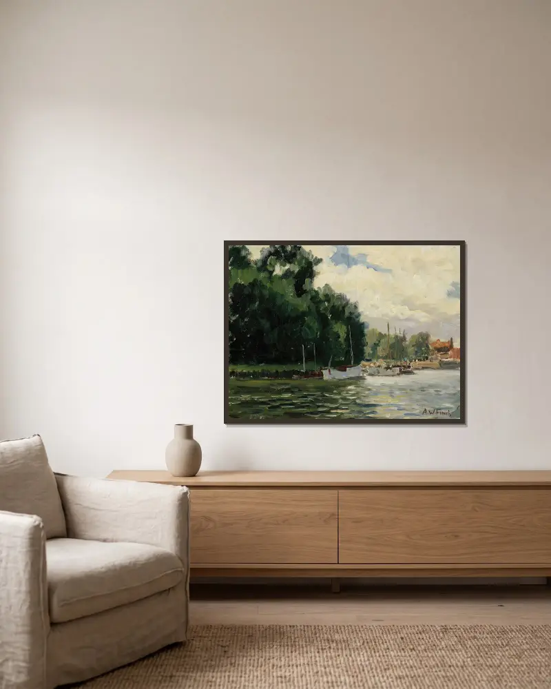 Richmond nad Tamizą, Alfred William Finch w ramie na ścianie