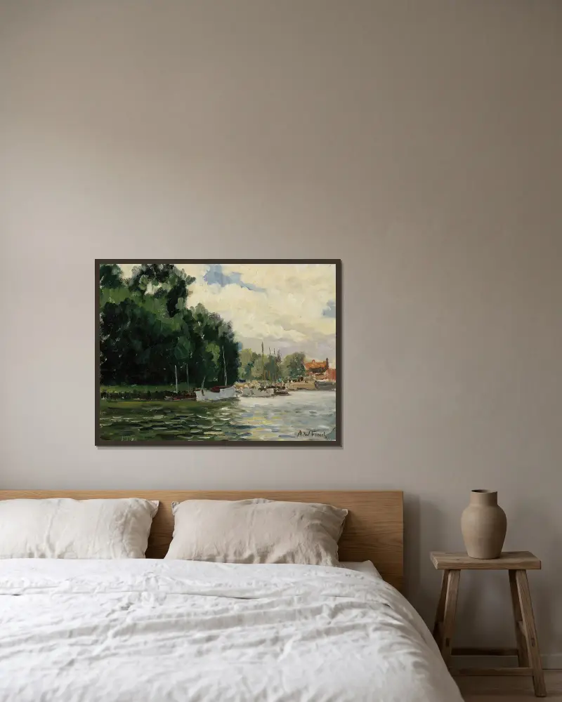 Richmond nad Tamizą, Alfred William Finch w ramie na ścianie