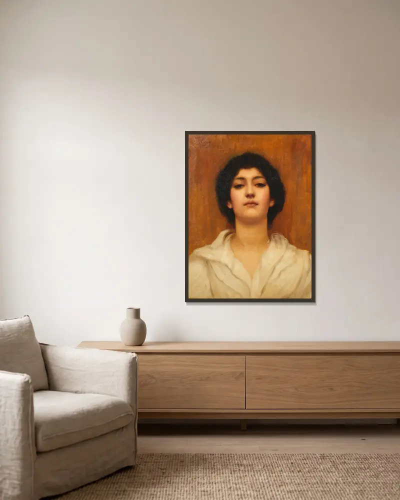 Kráska, John William Godward v rámu na stěně