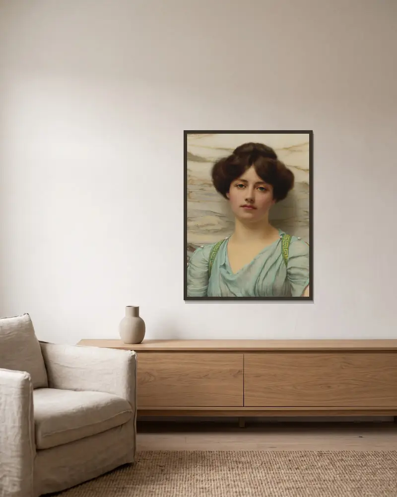 Carina, John William Godward w ramie na ścianie