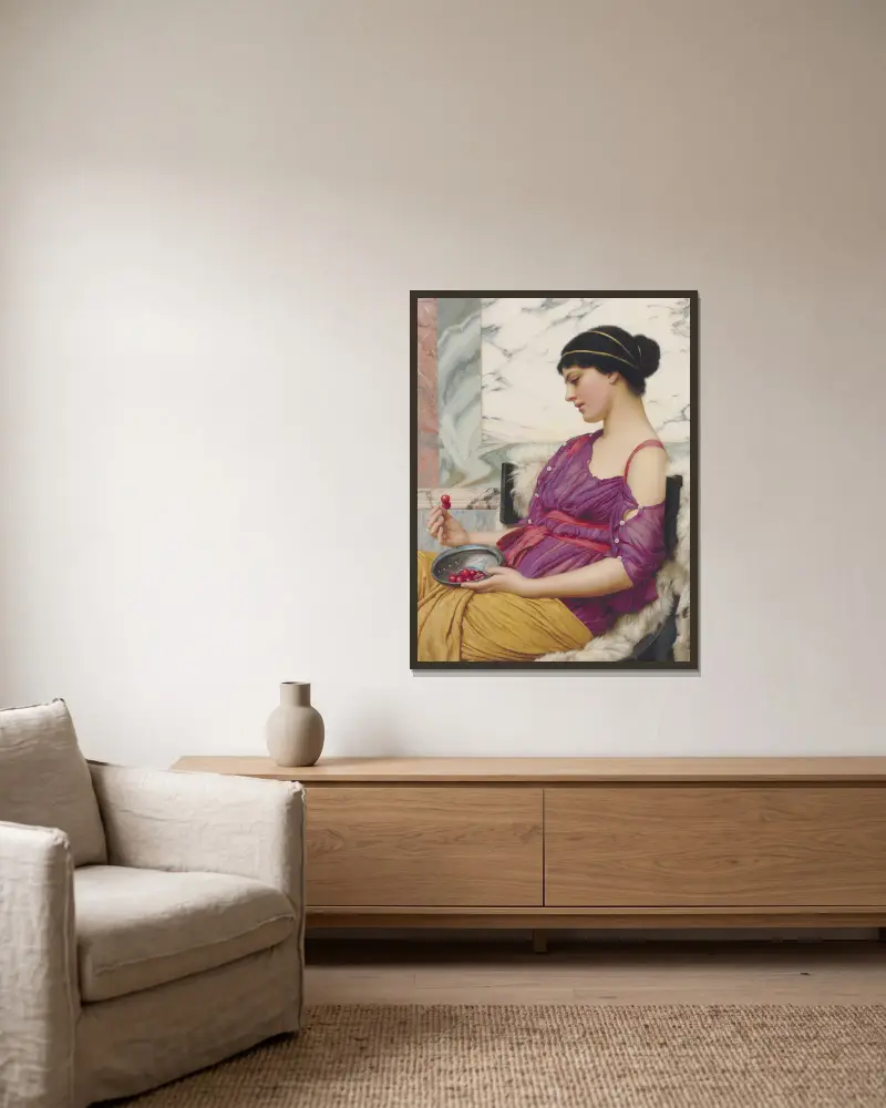 Ismenia, John William Godward v rámu na stěně