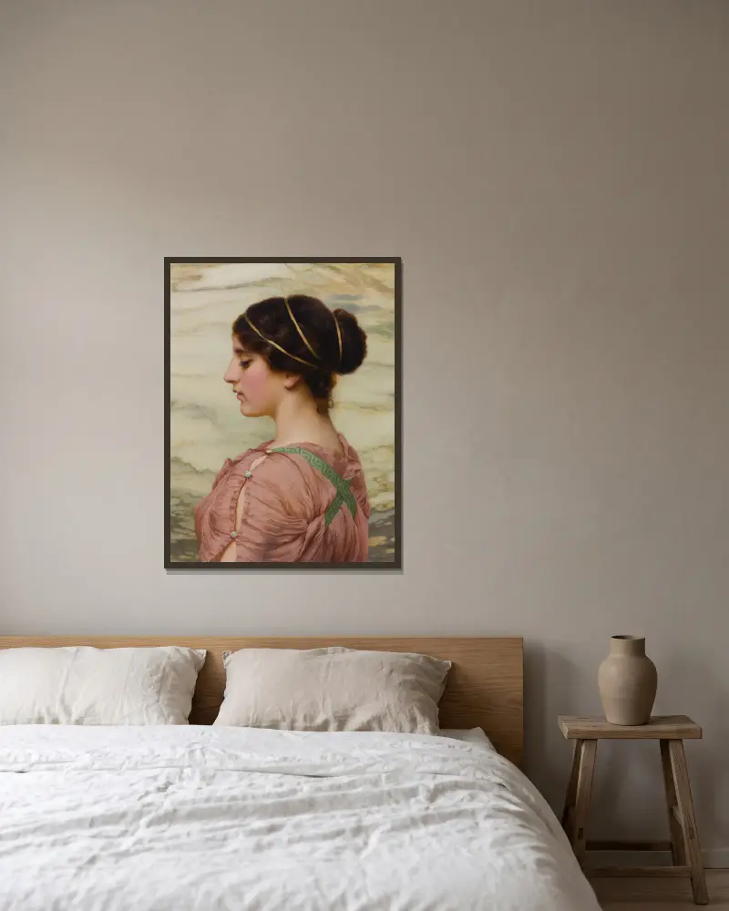 Marcella, John William Godward v rámu na stěně