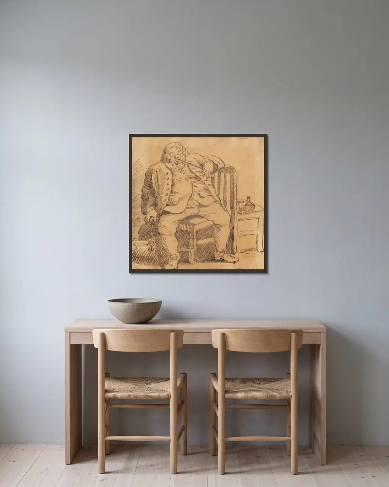 Benjamin Read von William Hogarth gerahmt an einer Wand
