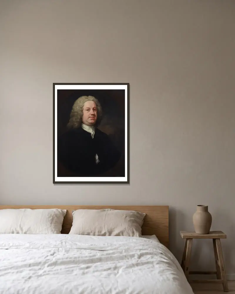 Dr. Benjamin Hoadly, MD von William Hogarth gerahmt an einer Wand