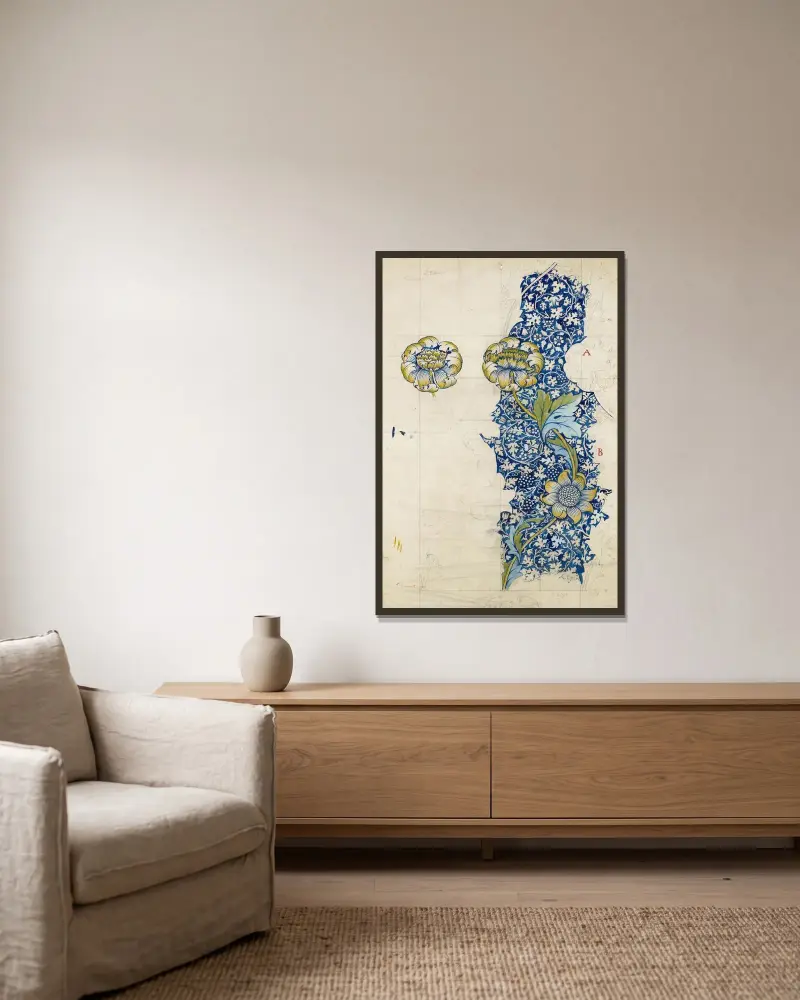 Kennet von William Morris gerahmt an einer Wand