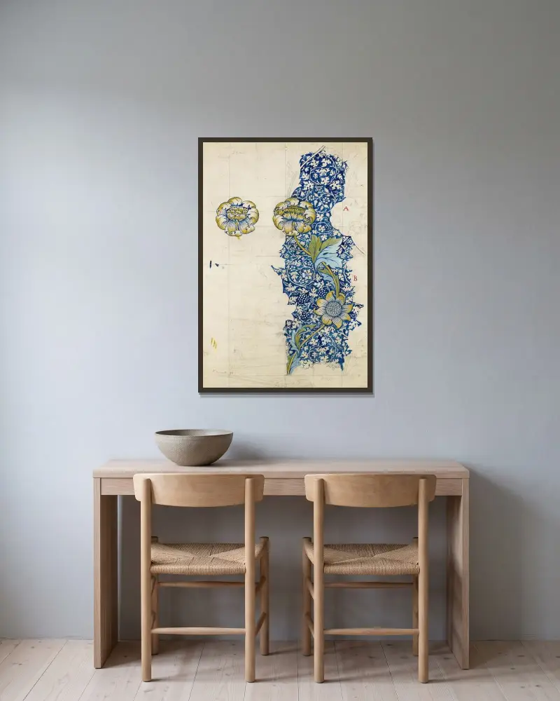 Kennet von William Morris gerahmt an einer Wand