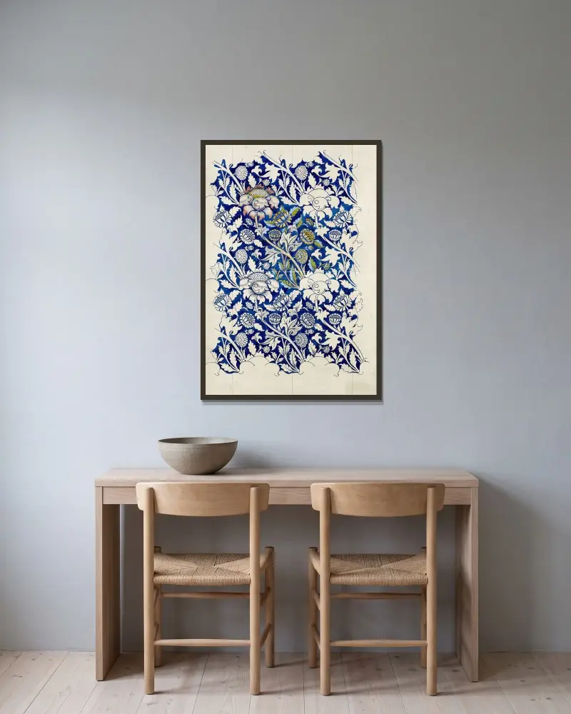 Wey, William Morris v rámu na stěně