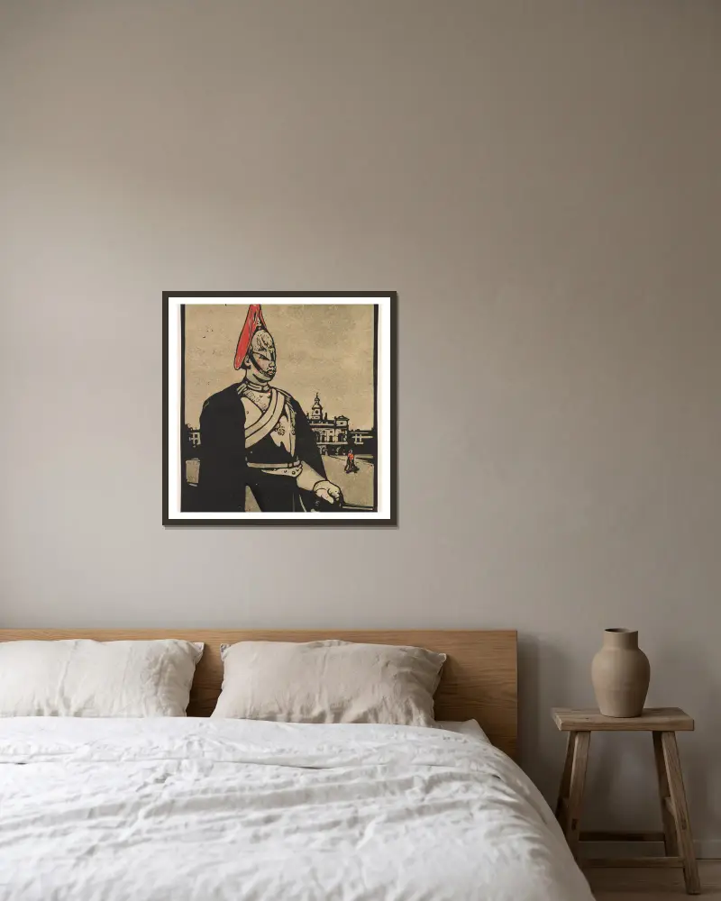 Guardsman av William Nicholson inramad på en vägg