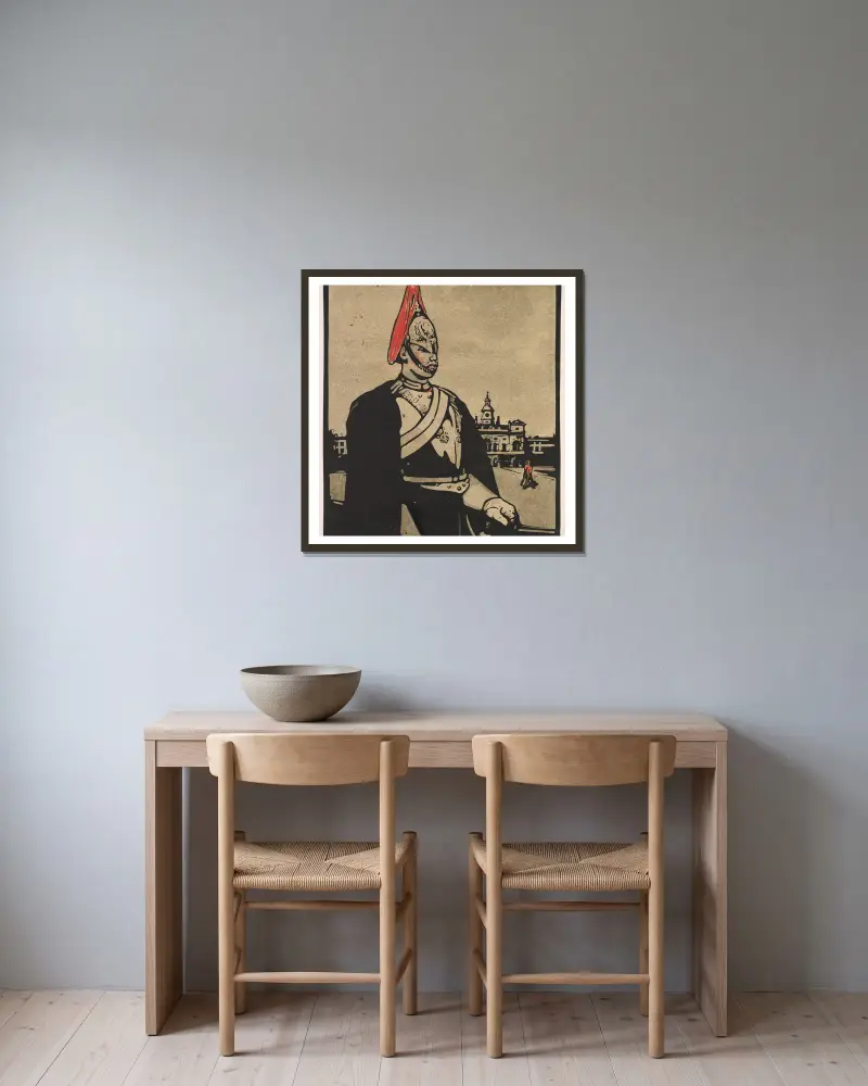 Guardsman av William Nicholson inramad på en vägg
