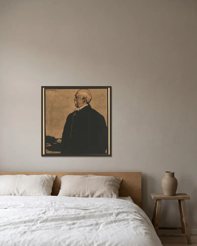 Prince Bismark av William Nicholson inramad på en vägg
