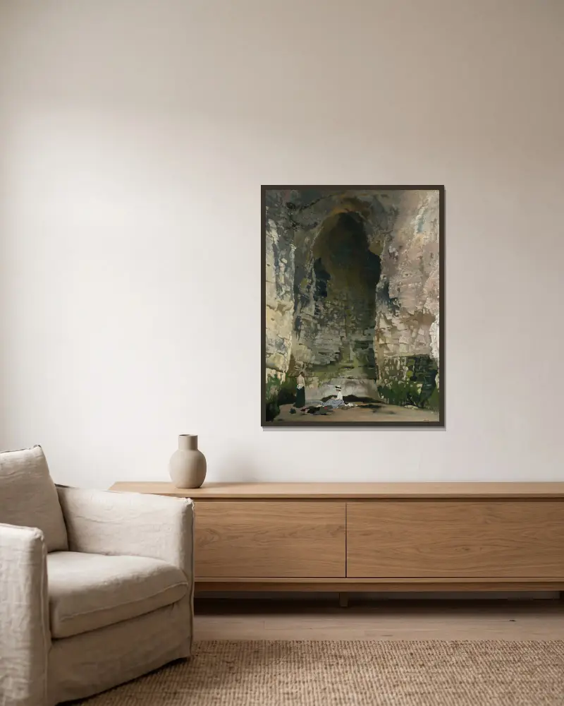Jaskinia Digby nr 1, William Orpen w ramie na ścianie