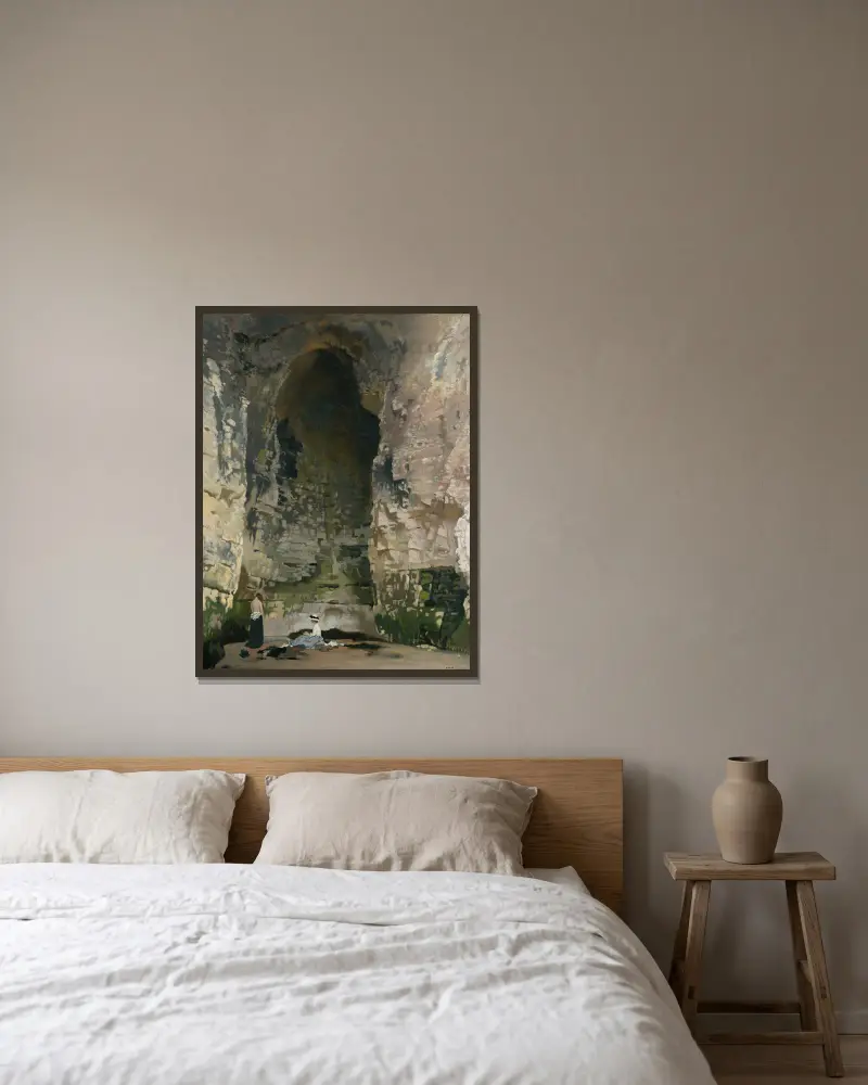Jaskinia Digby nr 1, William Orpen w ramie na ścianie