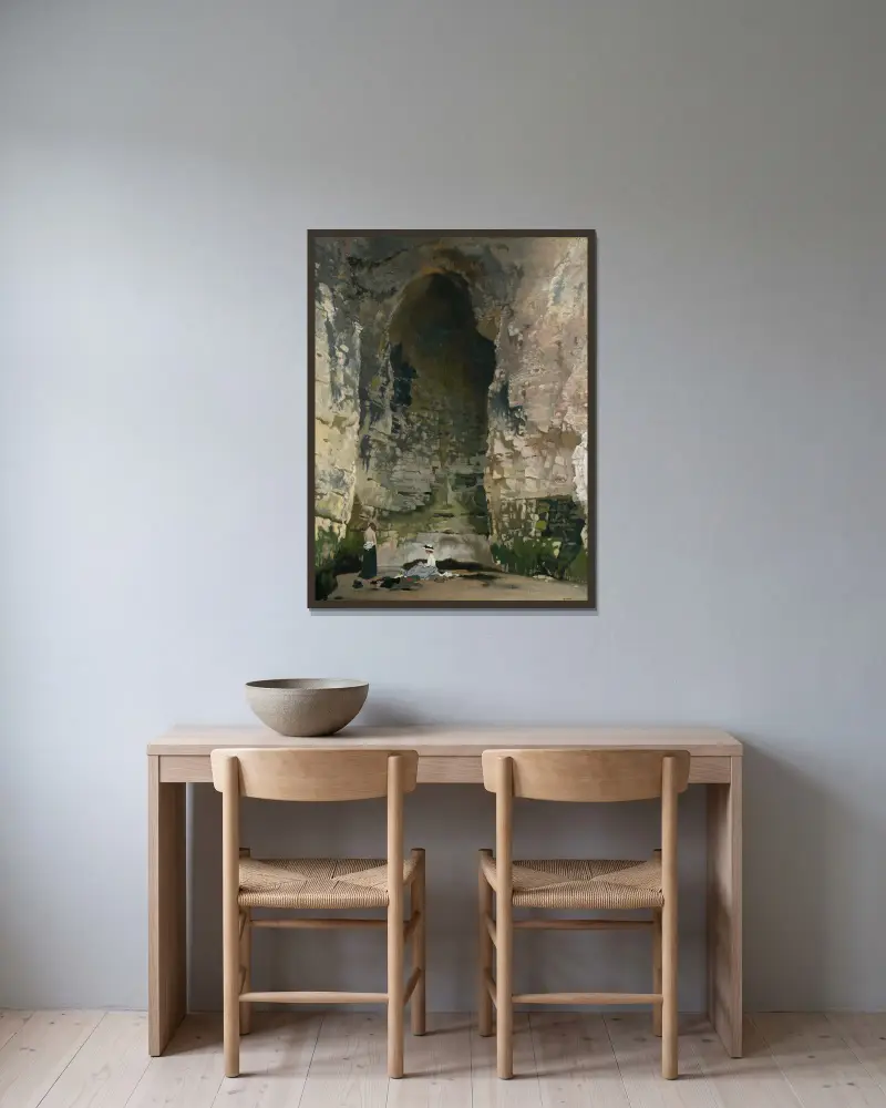 Jaskinia Digby nr 1, William Orpen w ramie na ścianie