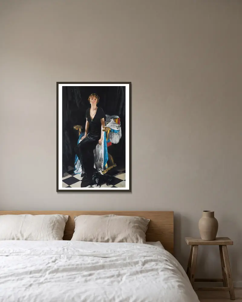 Idina Wallace, William Orpen v rámu na stěně