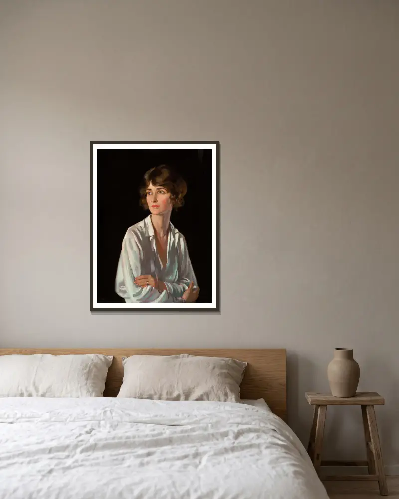 Lady Marriott, William Orpen v rámu na stěně