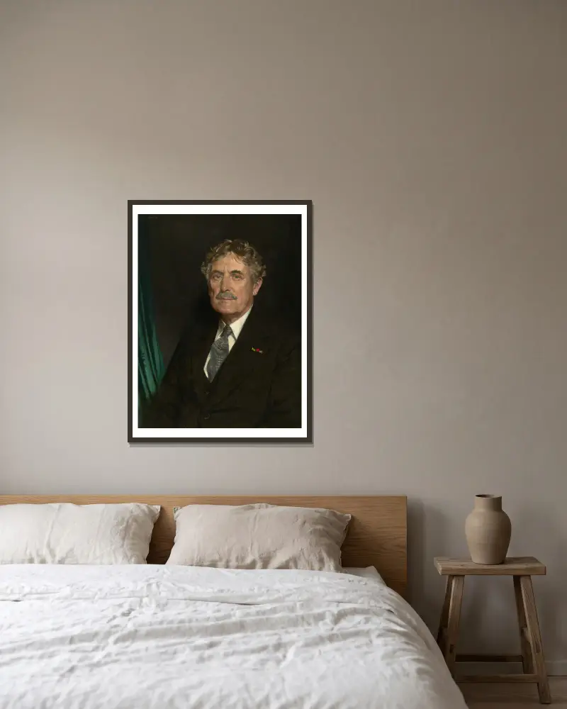 Myron Timothy Herrick von William Orpen gerahmt an einer Wand