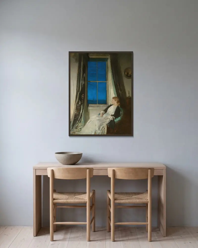 Noc – Nr. 2, William Orpen v rámu na stěně