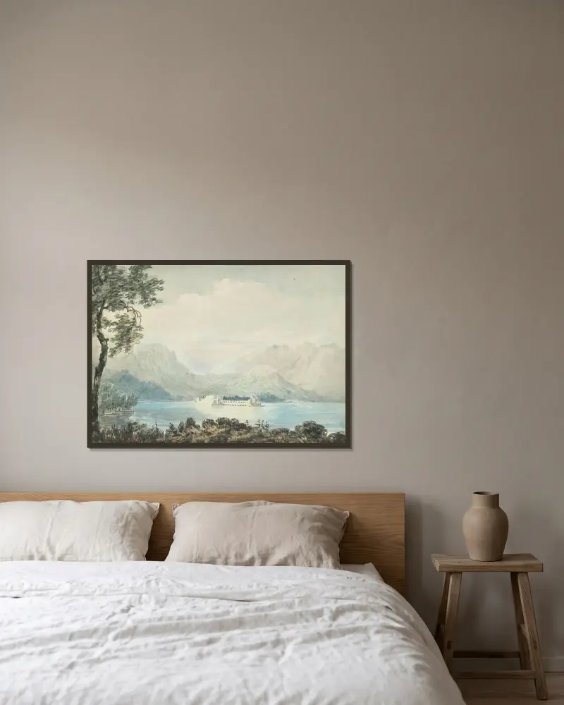 Isola Bella, Isole Borromee, vid Lago Maggiore, Italien av Joseph Mallord William Turner inramad på en vägg