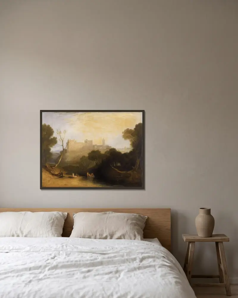 Linlithgow Palace von Joseph Mallord William Turner gerahmt an einer Wand