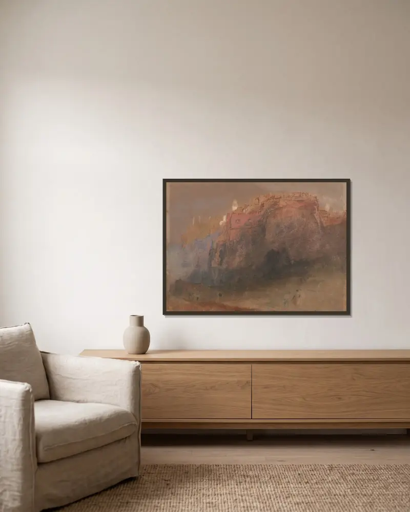 Luxemburg von Joseph Mallord William Turner gerahmt an einer Wand