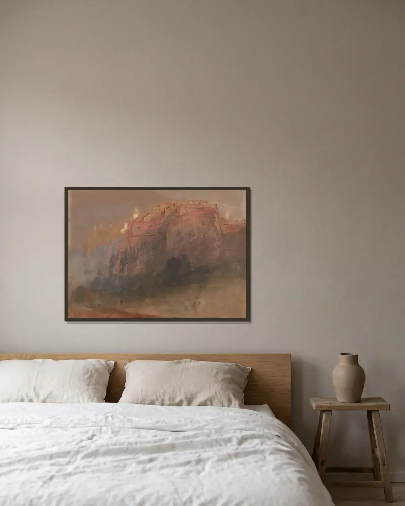 Luxemburg von Joseph Mallord William Turner gerahmt an einer Wand