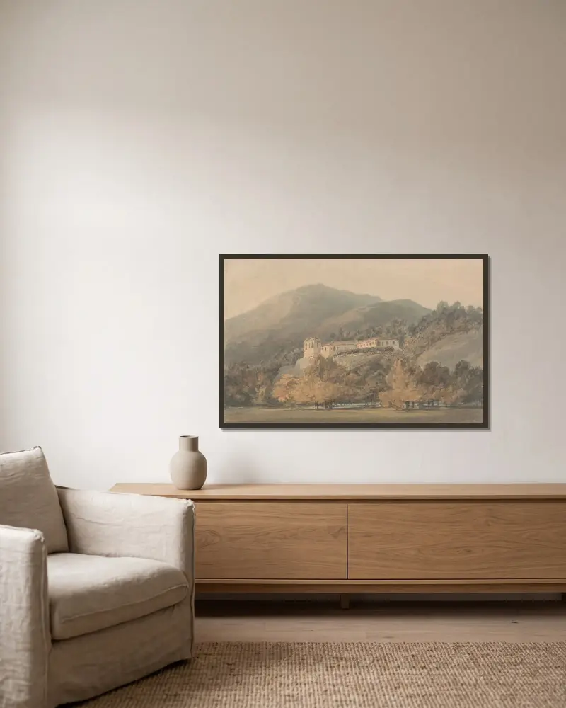 Santa Lucia, klasztor w pobliżu Caserty, Joseph Mallord William Turner w ramie na ścianie