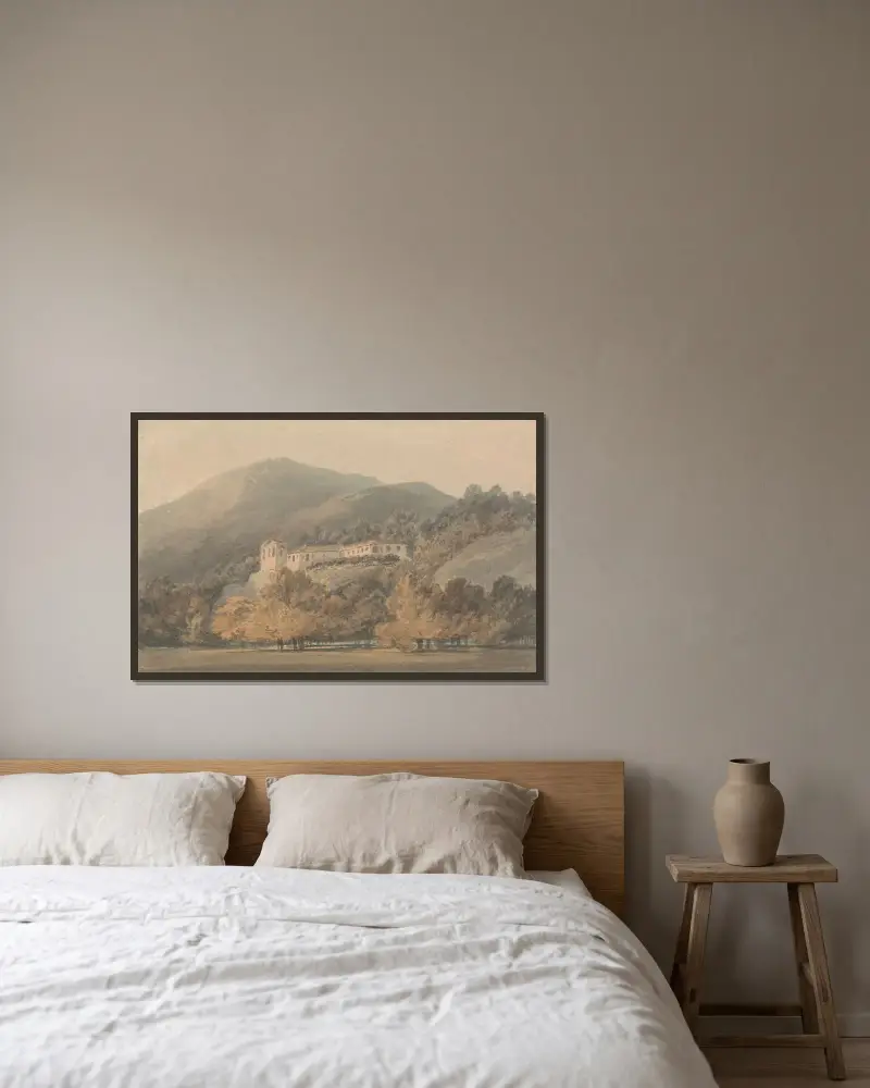 Santa Lucia, klasztor w pobliżu Caserty, Joseph Mallord William Turner w ramie na ścianie