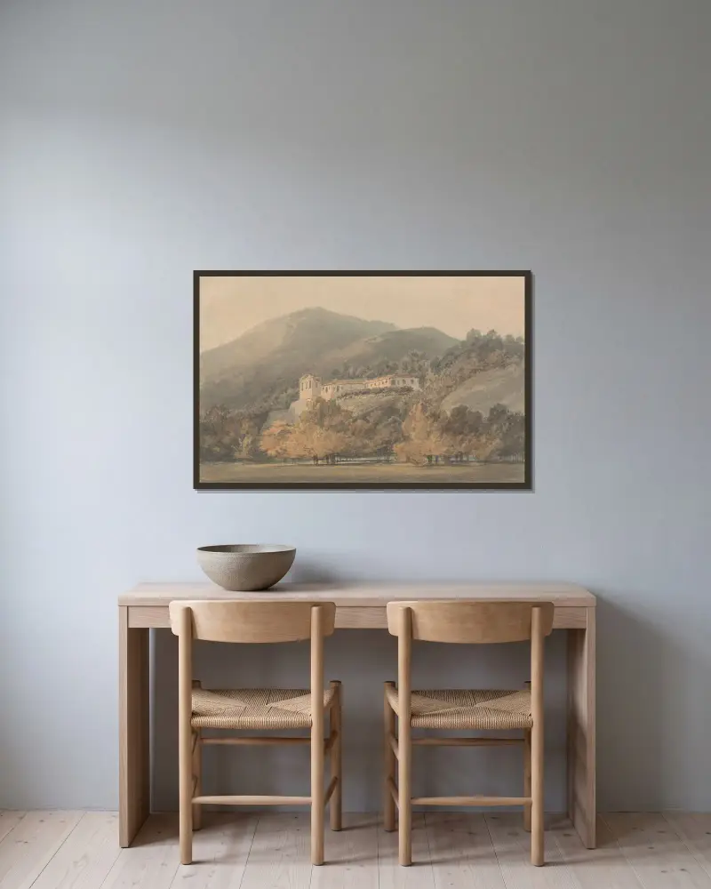 Santa Lucia, klasztor w pobliżu Caserty, Joseph Mallord William Turner w ramie na ścianie