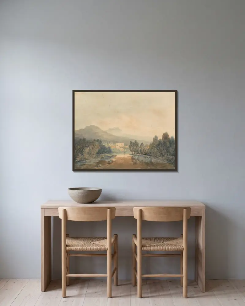 Villa Salviati nad Arno, Joseph Mallord William Turner w ramie na ścianie