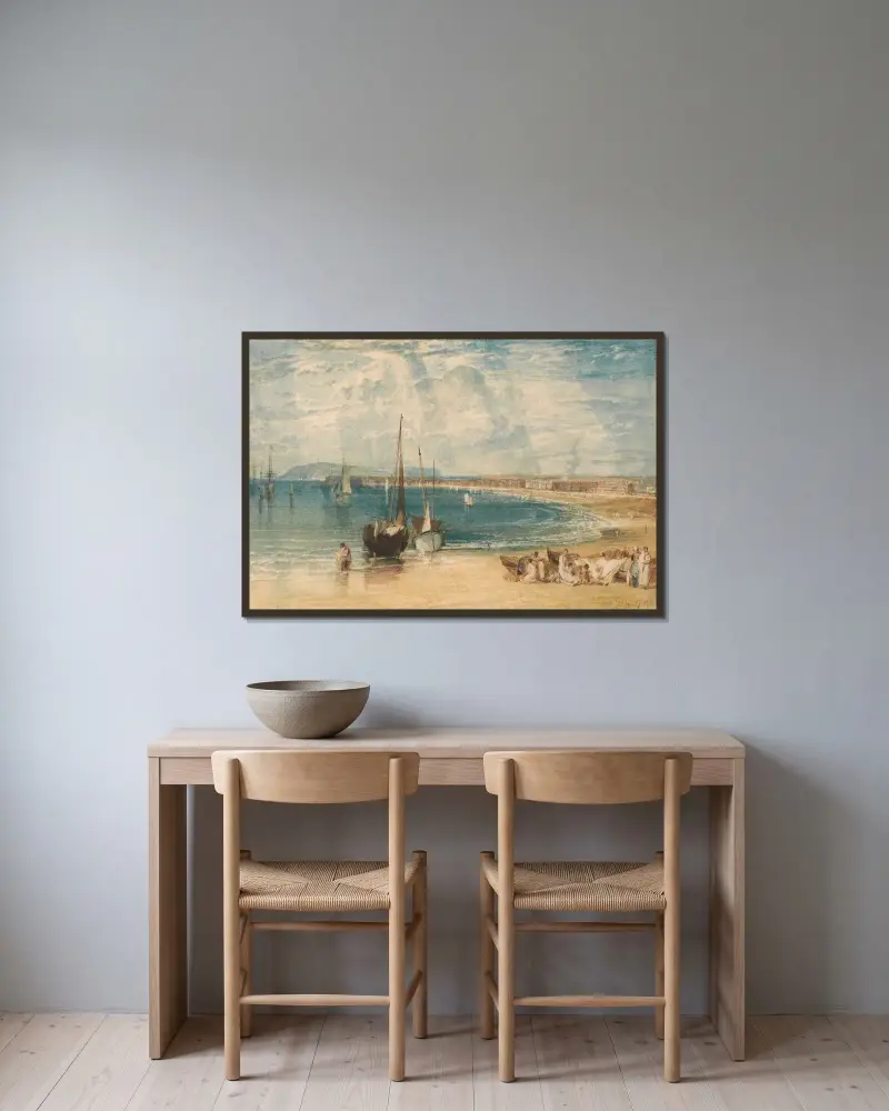 Weymouth von Joseph Mallord William Turner gerahmt an einer Wand