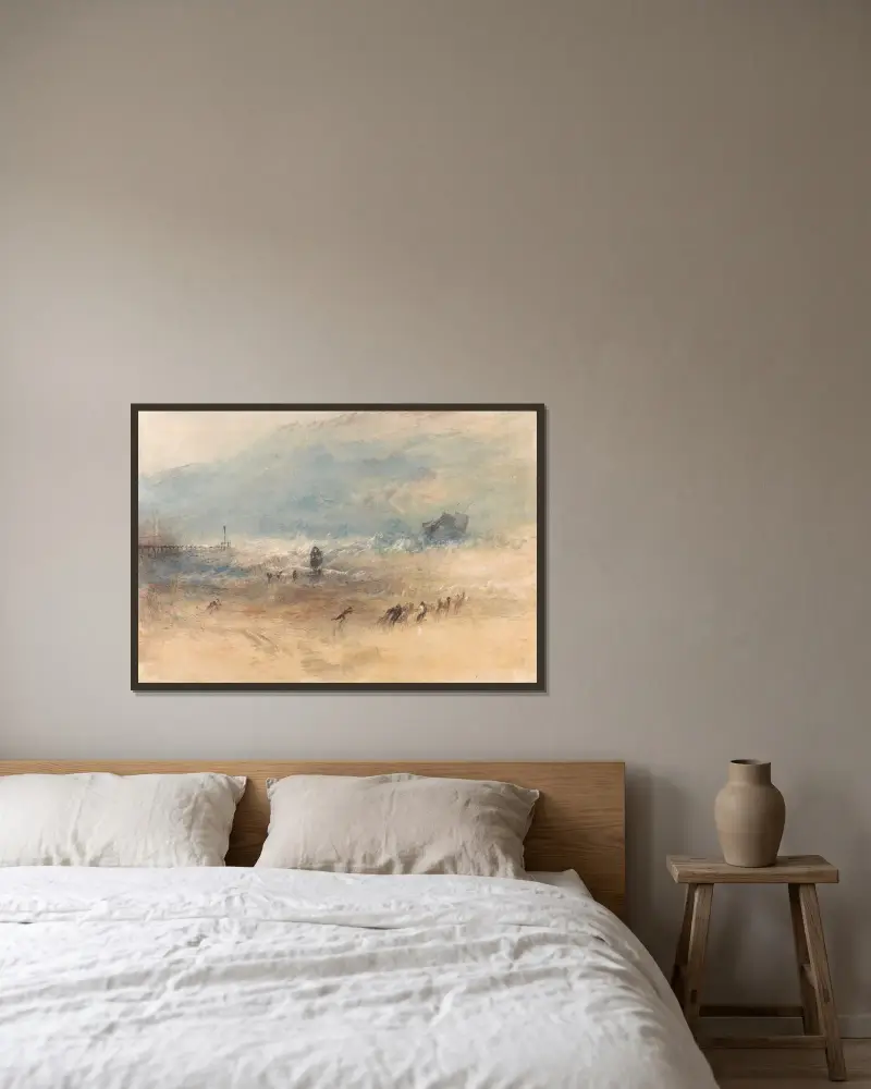 Piaski Yarmouth, Joseph Mallord William Turner w ramie na ścianie