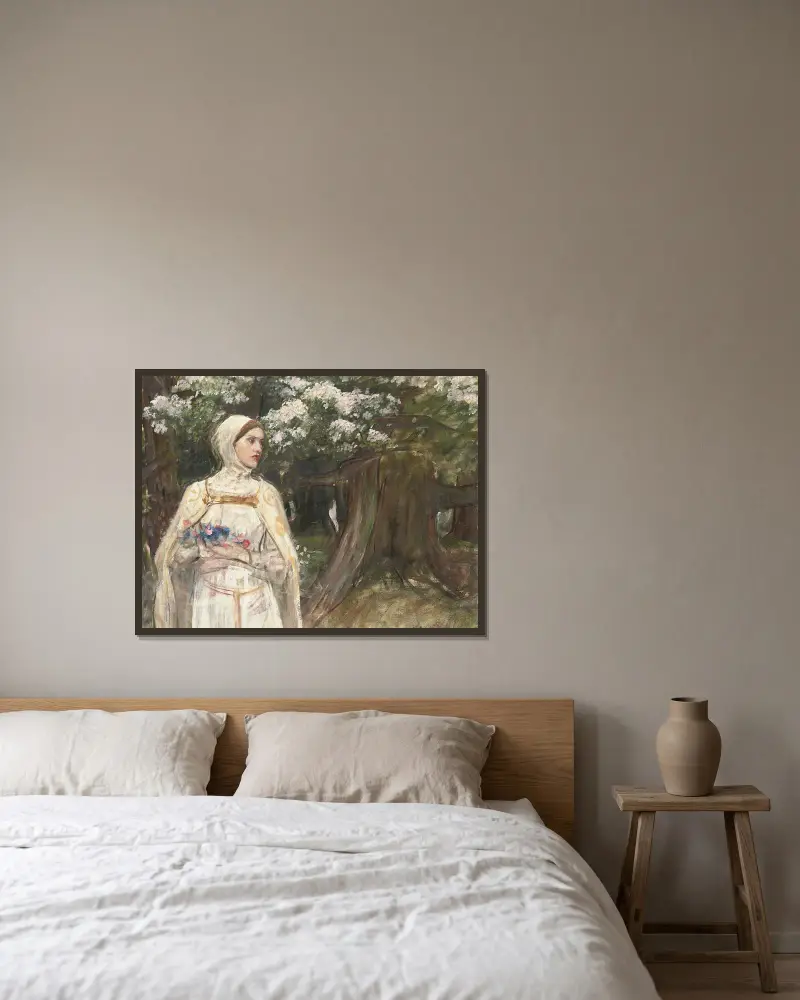 Matilda, John William Waterhouse v rámu na stěně