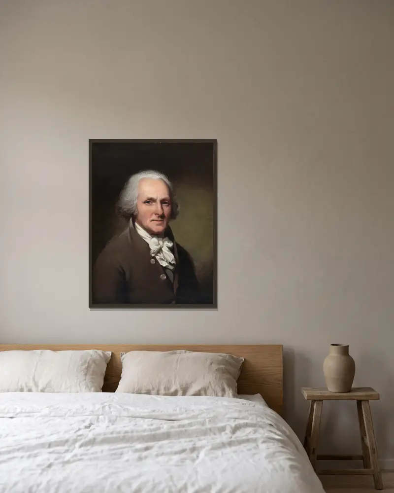 Autoportrét, Charles Willson Peale v rámu na stěně