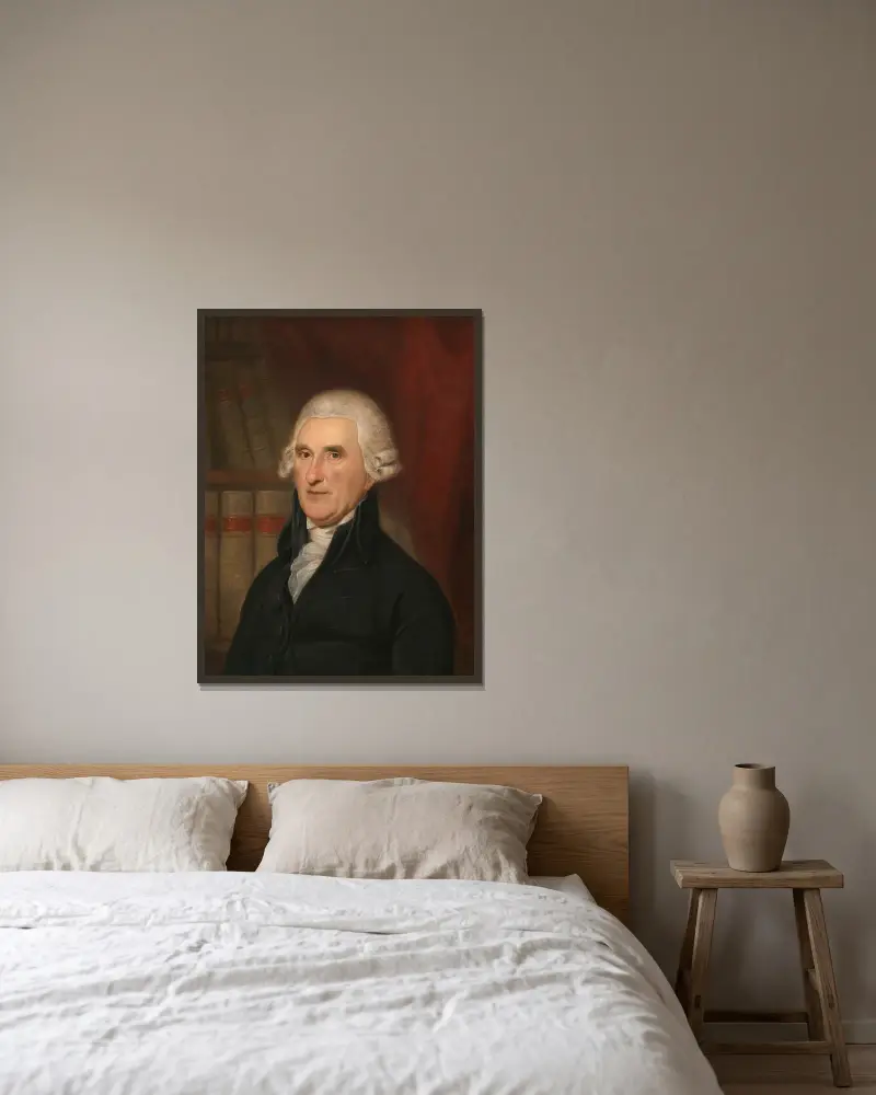 Thomas McKean av Charles Willson Peale inramad på en vägg