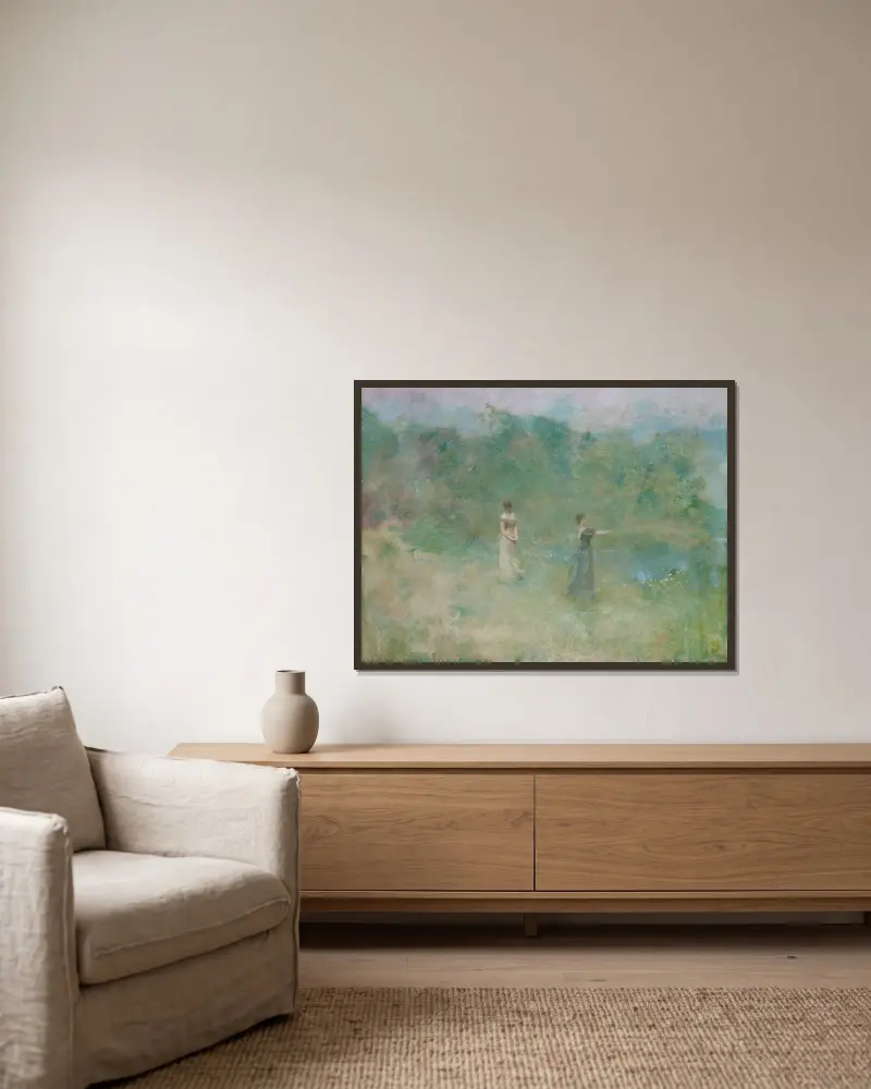 Léto, Thomas Wilmer Dewing v rámu na stěně