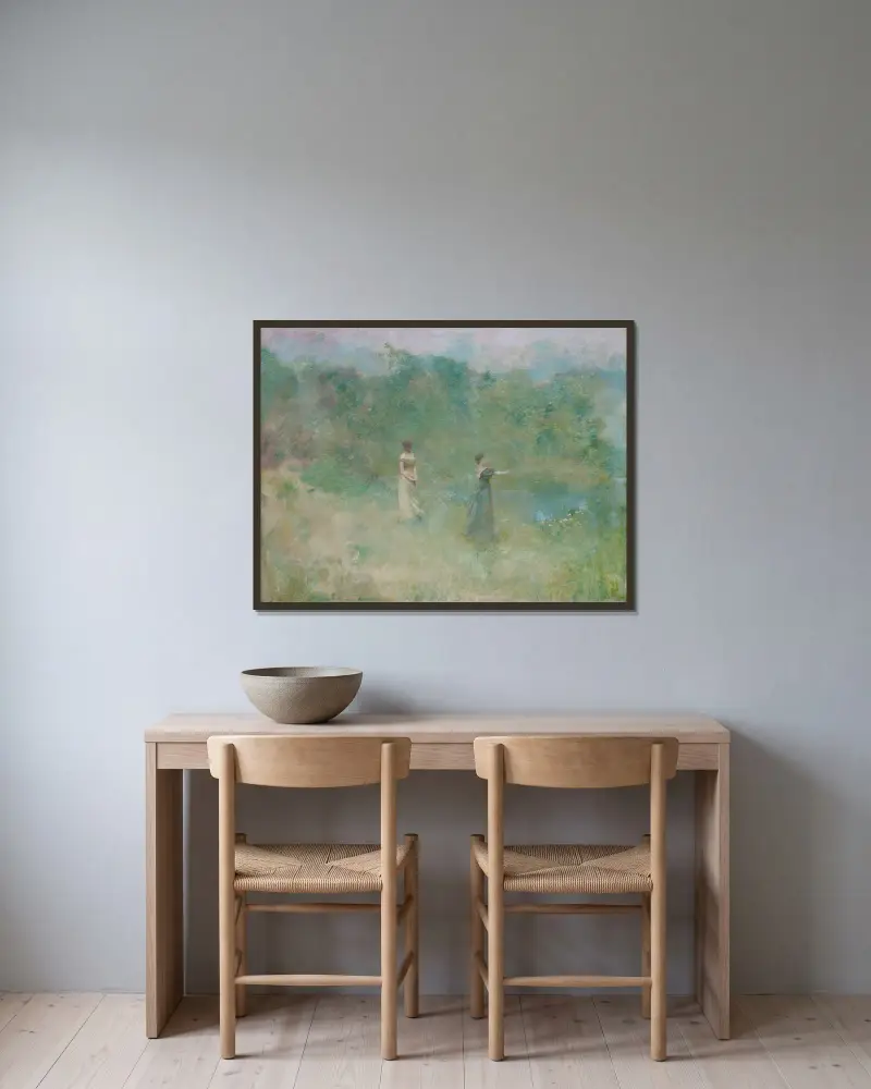 Léto, Thomas Wilmer Dewing v rámu na stěně
