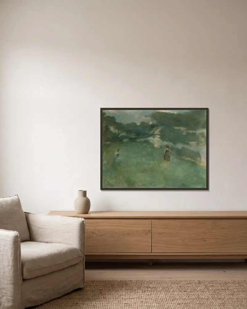 Samotnik (drozd), Thomas Wilmer Dewing w ramie na ścianie