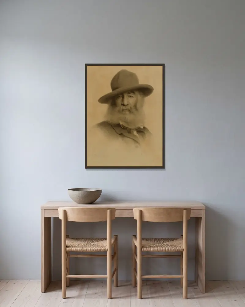 Walt Whitman, Thomas Wilmer Dewing v rámu na stěně