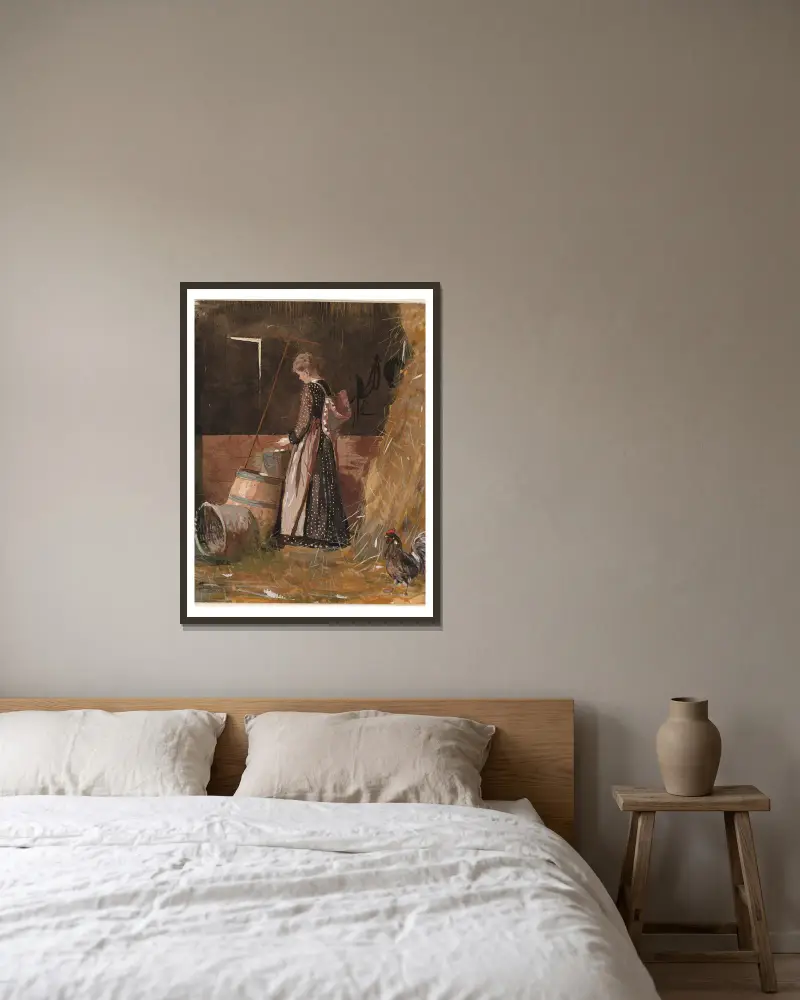 Färska ägg av Winslow Homer inramad på en vägg