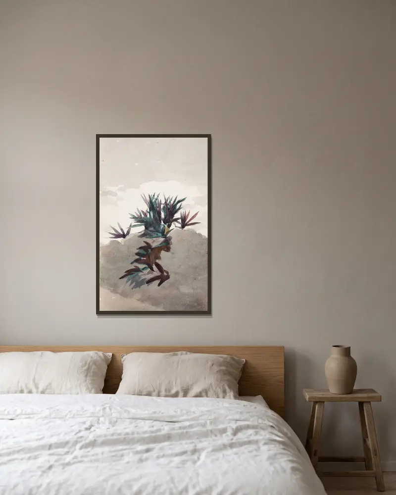 Hang mit Gruppen von Maguey von Winslow Homer gerahmt an einer Wand