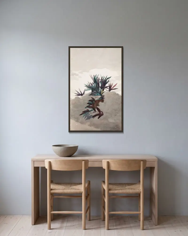 Hang mit Gruppen von Maguey von Winslow Homer gerahmt an einer Wand